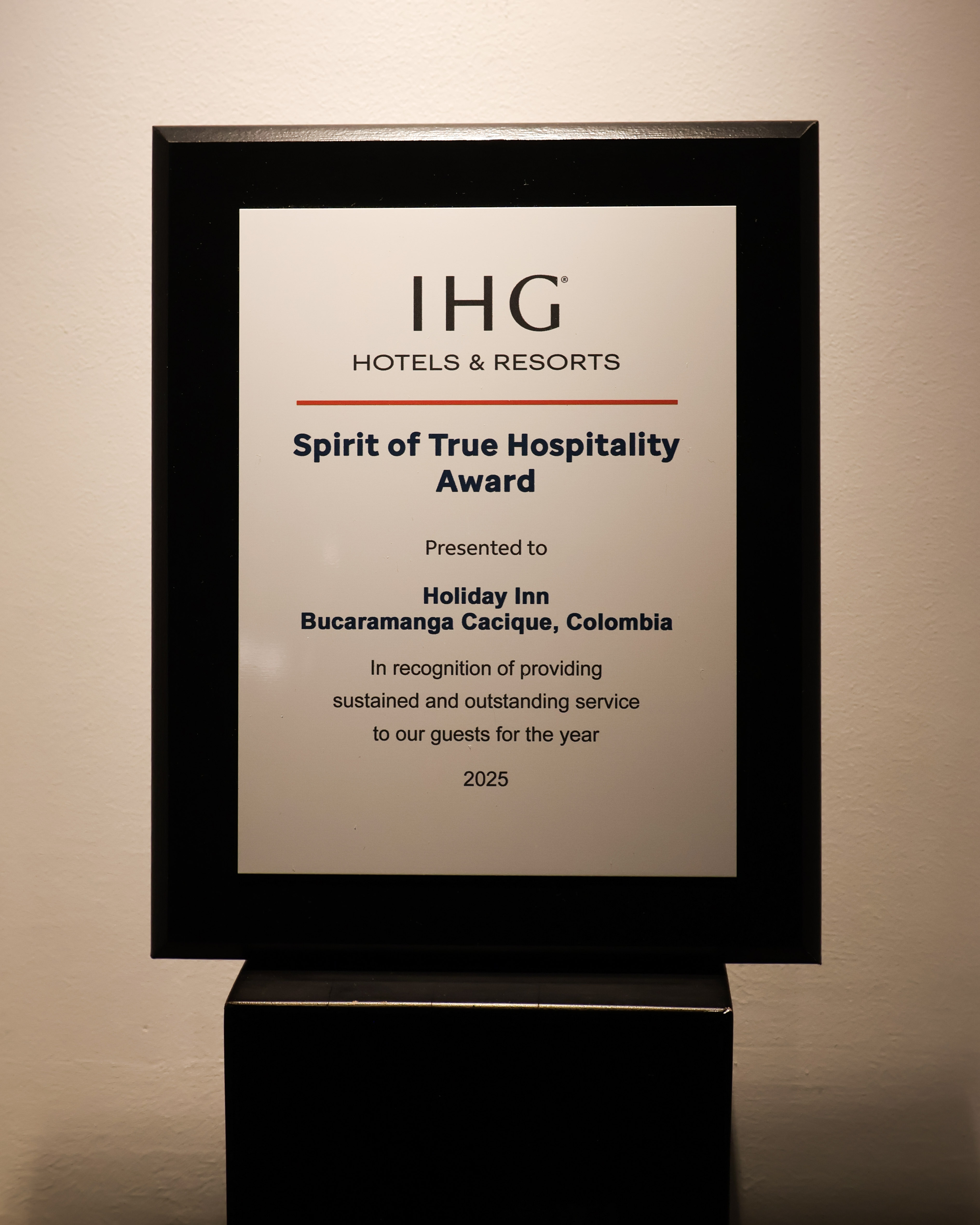 Spirit of True Hospitality Award 2025
